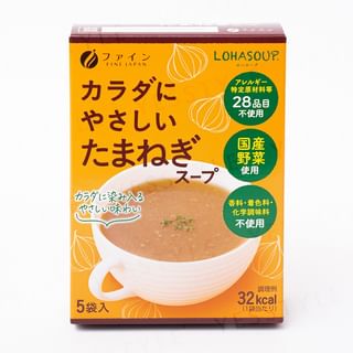 FINE JAPAN - Lohasoup Onion Soup, 10g x 5, 73 g, 4976652015548