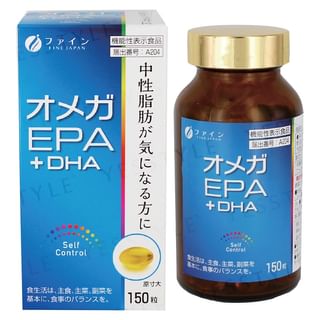 FINE JAPAN - Function Claims Omega3 EPA + DHA Capsules, 150 Capsules, 265 g, 4976652008410