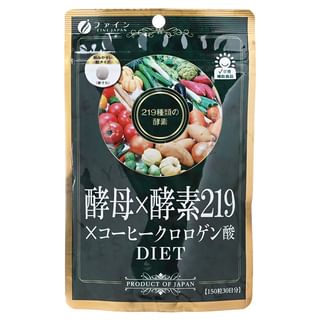 FINE JAPAN - Yeast x Enzyme 219 Diet Tablets, 150 Tablets, 53 g, 4976652009950