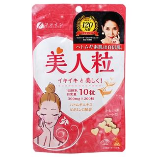 FINE JAPAN - Coix Seed Beauty Chewing Tablets, 200 Tablets, 69 g, 4976652012097