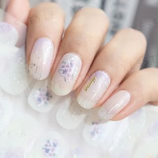 Lunacaca - Hydrangea Rain Nail Art Stickers, 24 pcs, 50 g, 4892022001025