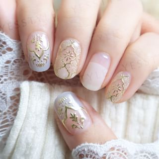 Lunacaca - Grass Love Poem Nail Art Stickers, 24 pcs, 50 g, 4892022001016