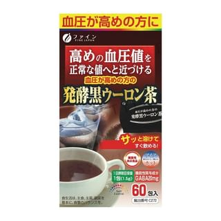 FINE JAPAN - Function Claims Fermented Black Oolong Tea, 1.5g x 60, 153 g, 4976652013384