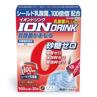 FINE JAPAN - Ion Drink With Lactic Acid Plus+, 3g x 20, 112 g, 4976652016507