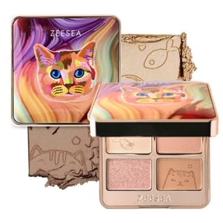 ZEESEA - COLORFUL ANIMAL FOUR-COLOR EYESHADOW X01, #X01, 52 g, 6975852823678