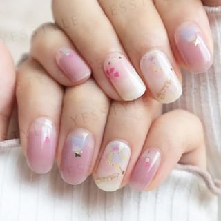 Lunacaca - Sanrio Little Twin Stars Dream Fuji Nail Art Stickers, 24 pcs, 50 g, 4892023003013