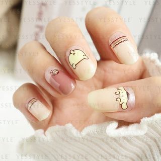 Lunacaca - Sanrio Pomopmpurin Pudding Puddin Nail Art Stickers, 24 pcs, 50 g, 4892023003004