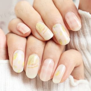Lunacaca - Sanrio Pomopmpurin Flower Wreath Nail Art Stickers, 24 pcs, 50 g, 4892023003003