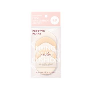 too cool for school - Fixing Nude Cushion Air Puff Set, 5 pcs, 11 g, 8809815642243
