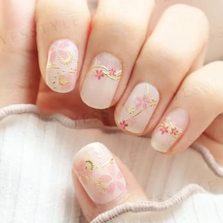 Lunacaca - Sakura Festival Nail Art Stickers, 24 pcs, 50 g, 4892022001009