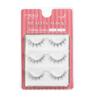 MEKO - Beauty Wink Fashion Lashes I-023 Sweet And Natural Type, 3 pairs, 50 g, 4710981219235