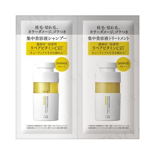 JPS LABO - Unlabel Lab Repair Vitamin C Damage Care Shampoo & Treatment Trial Set, 12ml x 2, 30 g, 4573350882009