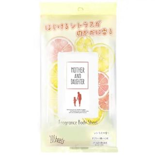Mother & Daughter - Fragrance Body Sheet Citrus Fragrance, 20 pcs, 150 g, 4540811802067