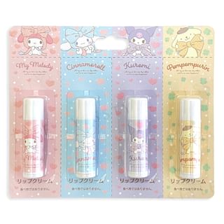 ASUNAROSYA - Sanrio Characters Lip Balm Set, 4 pcs, 50 g, 4991567272121
