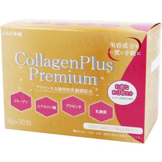 IIMONOHONPO - Collagen Plus Premium, 3g x 30, 120 g, 4589596694399