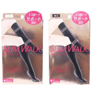 Slim Walk - Compression Stockings For Day Time, 1 pair - Black - S-M, 100 g, 4902522676724