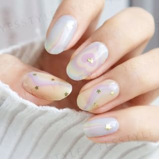 Lunacaca - Mystical Unicorn Nail Art Stickers, 24 pcs, 19 g, 4892022001042