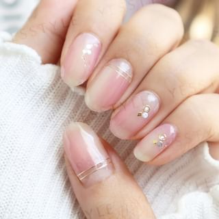 Lunacaca - Delicate Drapes Dancing Nail Art Stickers, 24 pcs, 50 g, 4892022001036