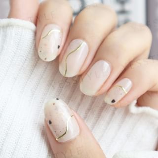 Lunacaca - Silhouette Of A Summer Night Nail Art Stickers, 24 pcs, 50 g, 4892022001040