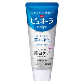 Kao - PureOra Medicated Nano Bright Toothpaste White Mint, 115g, 129 g, 4901301430724