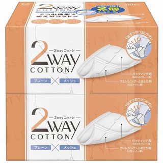 Cotton labo - 2 Way Cotton Pad, 80 pcs x 2, 80 g, 4973202303032