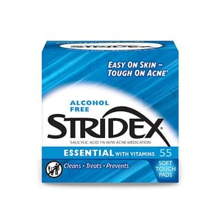 STRIDEX - Essential With Vitamins Salicylic Acid 1% Soft Touch Pads, 55 pcs, 260 g, 041388010878