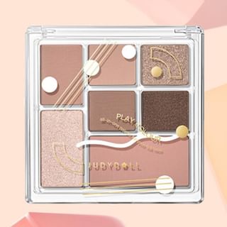 Judydoll - 7 Colors Palette - Pink Taro Grey Brown, #15 Pink Taro Grey Brown - 8.5g, 83 g, 6975242807028