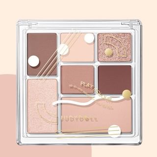 Judydoll - 7 Colors Palette - Sweet Smoked Rose, #17 Sweet Smoked Rose - 8.5g, 84 g, 6975242807066