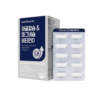Nutrione - NutrioneLife Fish Bone Calcium & Magnesium Vitamin D, 1000mg x 60 tablets, 96 g, 8809514642131