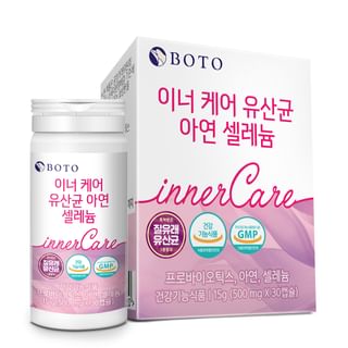 BOTO - Inner Care Probiotics Zinc Selenium, 500mg x 30 capsules , 120 g, 8809240245620