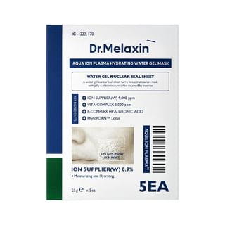 Dr.Melaxin - Aqua Ion Plasma Water Gel Mask Set, 25g x 5 sheets, 188 g, 8809886481628