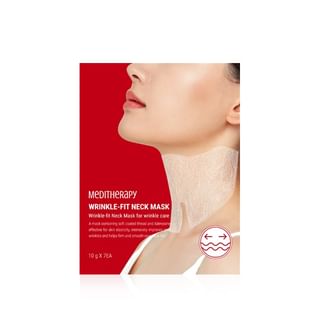 Meditherapy - Wrinkle-Fit Neck Mask Set, 10g x 7 sheets, 136 g, 8809606772081
