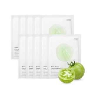SUNGBOON EDITOR - Green Tomato Pore Lifting Ampoule Mask Set, 23g x 10 sheets, 330 g, 8809684565117