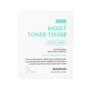 BEAUDIANI - Moist Toner Tissue Set, 20 sheets, 207 g, 8809626560118