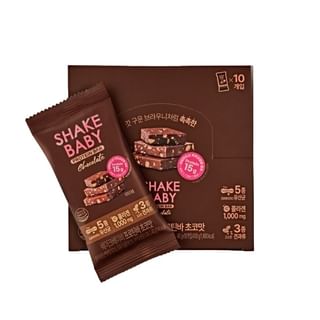 ShakeBaby - Protein Bar Chocolate, 45g x 10 sticks, 496 g, 8809436171740