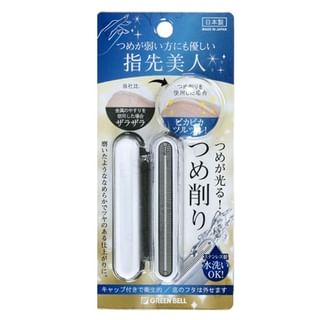 Green Bell - Stainless Steel Curved Nail File, 1 pc, 40 g, 4972525514545