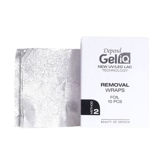 Depend Cosmetic - Gel iQ Removal Wraps Foil Method 2, 10 pcs, 20 g, 7391715029053