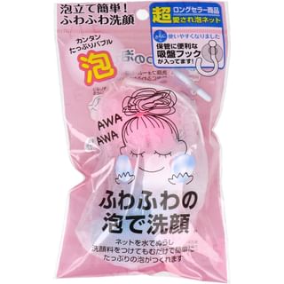 ISHIHARA SHOTEN - Fluffy Face Wash Net AWA, 1 pc, 10 g, 4971381316461