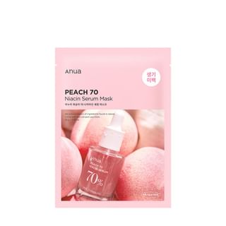 Anua - Peach 70 Niacin Serum Mask, 25ml x 1 sheet, 34 g, 8809640734021