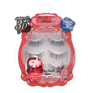 Miche Bloomin’ - Eyelash Produced By Saeko Renewal 105 Flair Long, 3 pairs, 23 g, 4560364939737