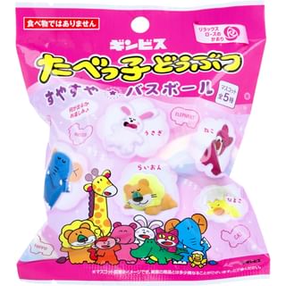 SK Japan - Tabekko Animal Suyasuya Rose Bath Ball, 75g, 90 g, 4544815065428