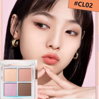 FOCALLURE - 4 Colors Eyeshadow Palette - BDJW, #CL02 - 4.5g, 44 g, 6974908119925