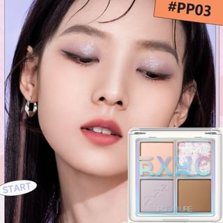 FOCALLURE - 4 Colors Eyeshadow Palette - BXQC, #PP03 - 4.5g, 60 g, 6974908119932