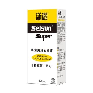 Rohto Mentholatum - Selsun Super Selenium Sulfide 2.5% Shampoo, 120ml, 250 g, 4895186012901
