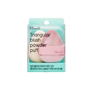 fillimilli - Triangular Blush Power Puff Set, 3 pcs, 30 g, 8809469476591