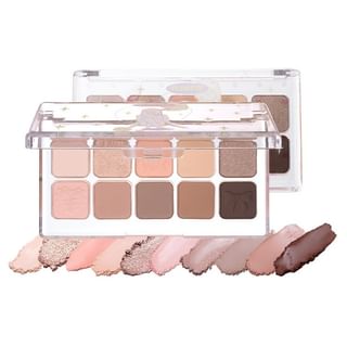 FLORTTE - Special Edition Eyeshadow Palette - Warm Earth Tone, #02 Warm Earth Tone - 7.5g, 80 g, 6926309394555