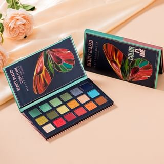 BEAUTY GLAZED - Color Flame Butterfly Eyeshadow Palette (18 Colours), #B111, 112 g, 6970201940679