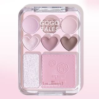 GOGO TALES - Heart Blush Palette - Smoky Pink, #G03 Smoky Pink - 9.5g, 70 g, 6955416236014