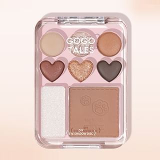 GOGO TALES - Heart Blush Palette - Truffle, #G04 Truffle - 9.5g, 70 g, 6955416237653