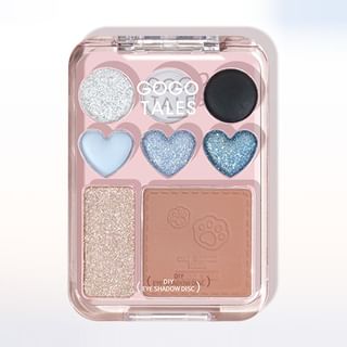GOGO TALES - Heart Blush Palette - Glacier, #G07 Glacier - 9.5g, 70 g, 6955416237684